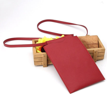 Synthetic Leather Messenger Bag Phone Purse Holder Tote Bag Pocket Handbag Purse
