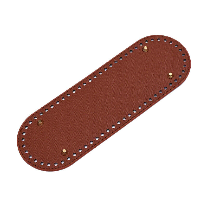 Oval Bottom For Knitted Bag PU Leather Bag Accessories DIY Crochet Bag Bottom