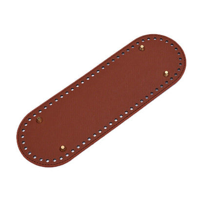 Oval Bottom For Knitted Bag PU Leather Bag Accessories DIY Crochet Bag Bottom