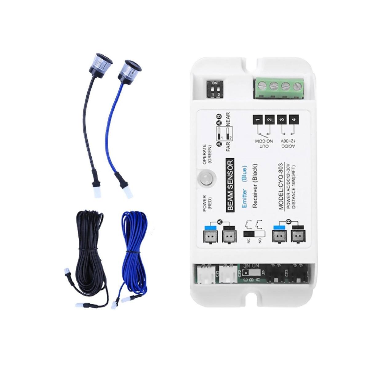 Automatic Sliding Door Opener Safety Beam Sensor Infrared Anti-Clip Device