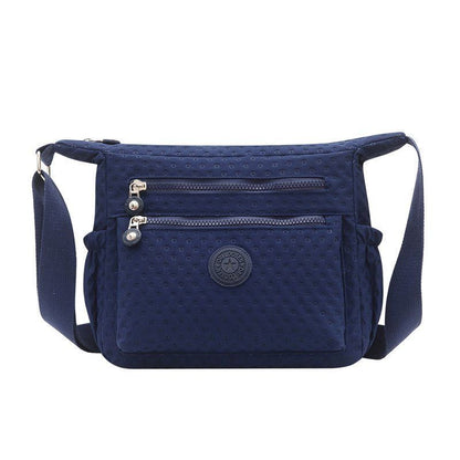 Shoulder Bags Waterproof Nylon Handbag Zipper Purses Messenger Crossbody Bag