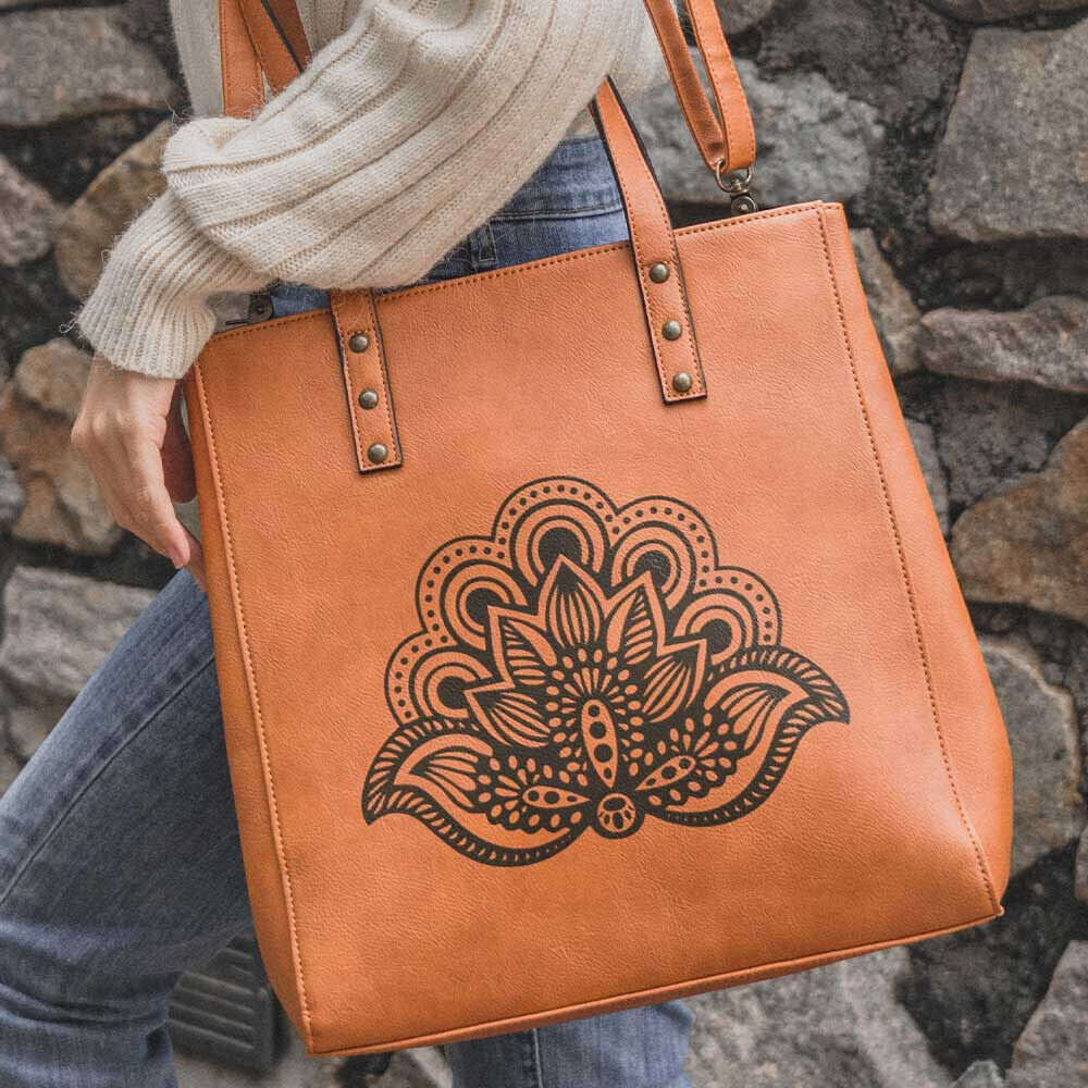 Women Fashion Antique Print Tote Crossbody Shoulder Handbag Bag Purse