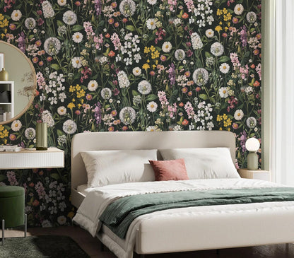 Floral Peel and Stick Wallpaper Floral Leaf Contact Paper 16.9Inch X 118.1Inch B