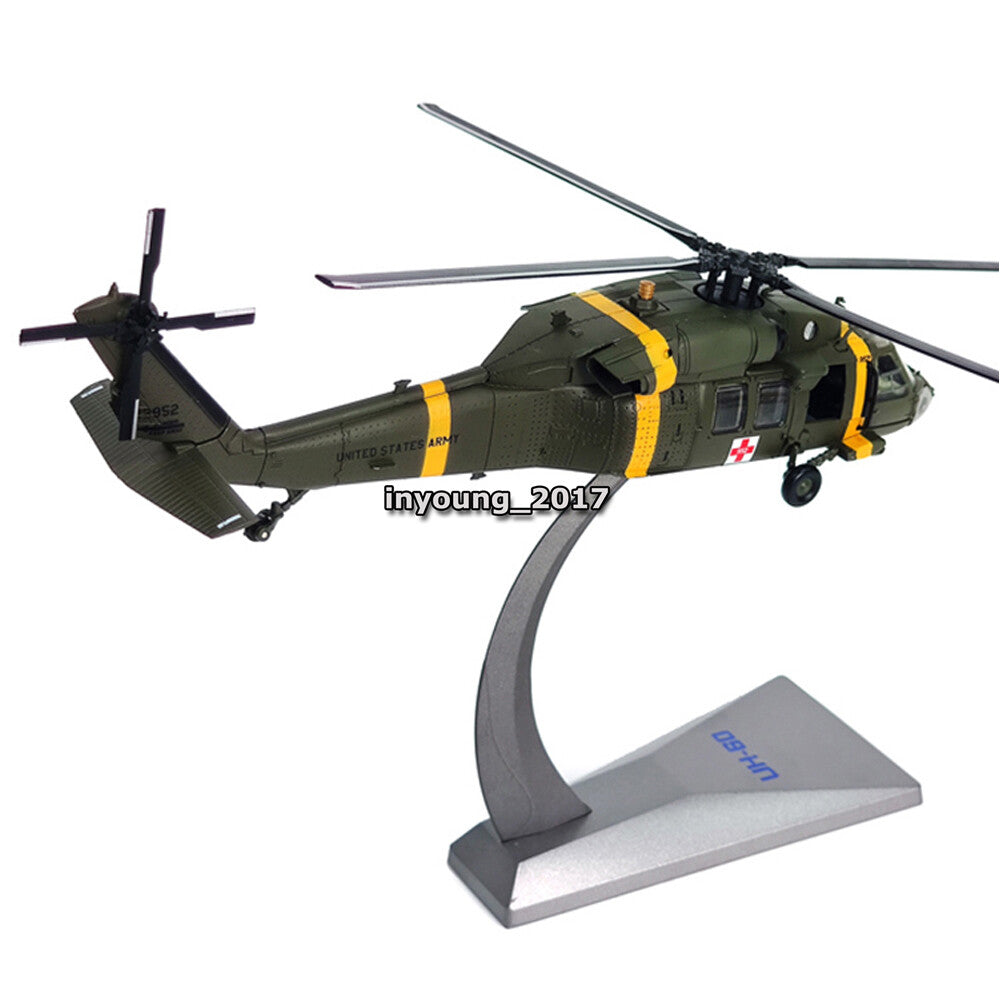 1/72 Scale Sikorsky UH-60 Black Hawk Helicopter Model Diecast Airplane Model