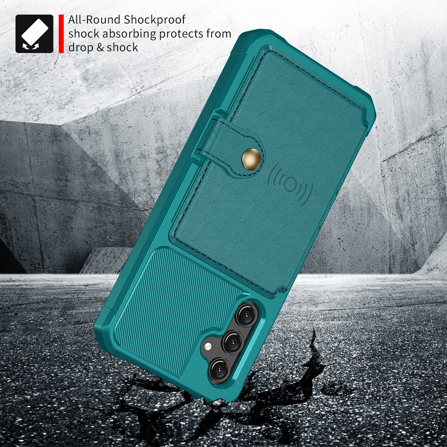 For Samsung Galaxy A16 A26 5G A36 A56 A55 A54 A35 A15 A14 Case with Card Holder