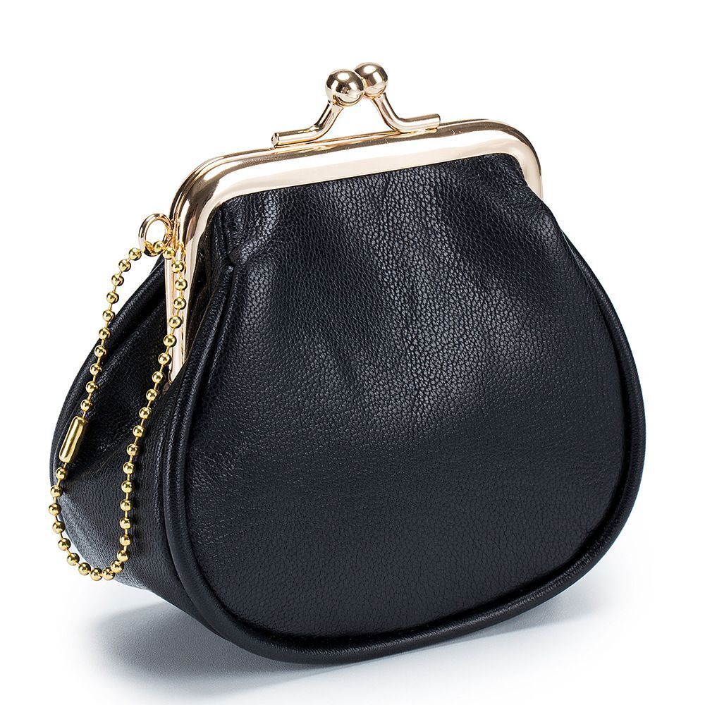 Genuine Leather Wallets Purses Mini Hasp Fashion Soft Small Cowhide 4*13*8.5 CM