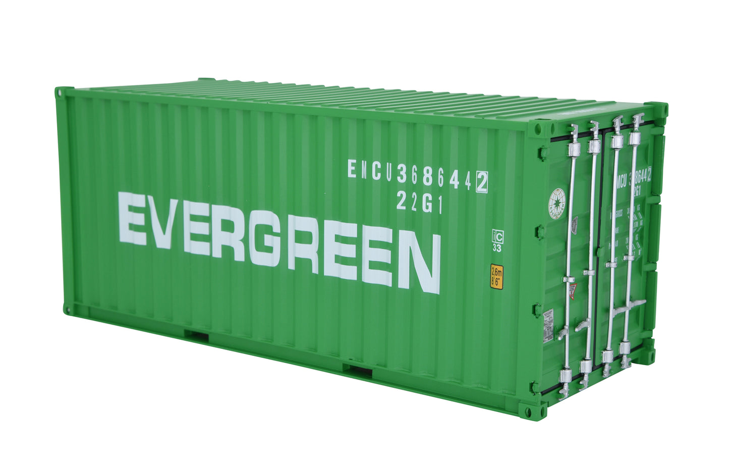 1:20 EVERGREEN Shipping Container Model ABS Resin & Wood