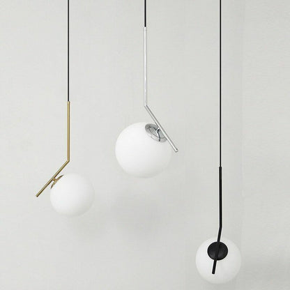 Pendant Lights Modern Glass Ball Home Dining Room Living Bedroom Hang Lamp Iron