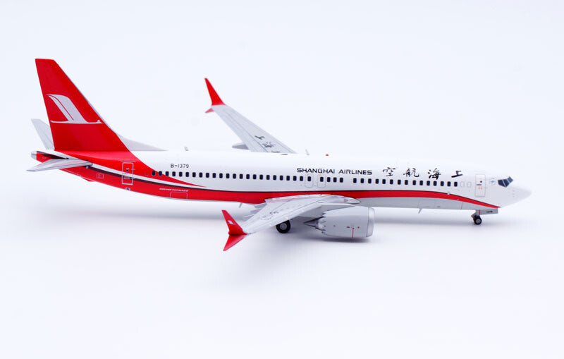 1:200 JC Wings SHANGHAI AIRLINES BOEING 737-8MAX Airplane Diecast Aircraft Model