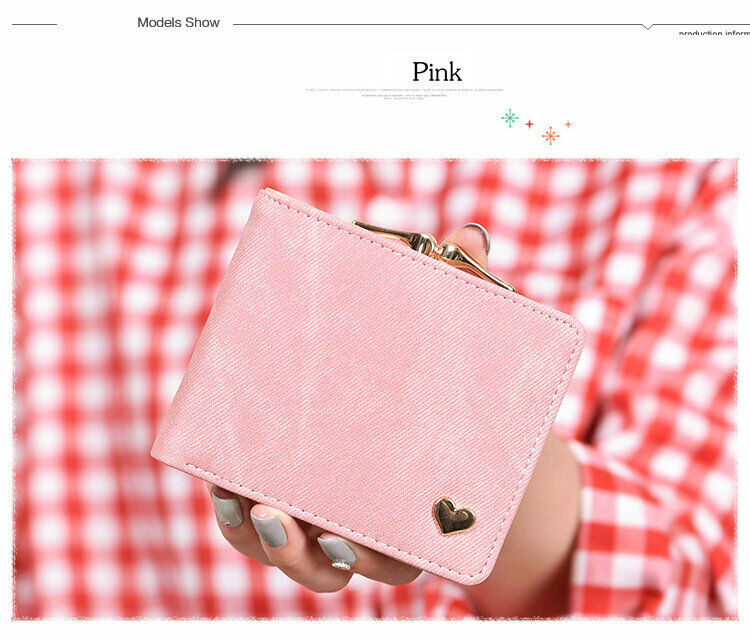 Women's Wallet Coin Purse Handbags Female Wallets Mini Lady Card Clamps Leather