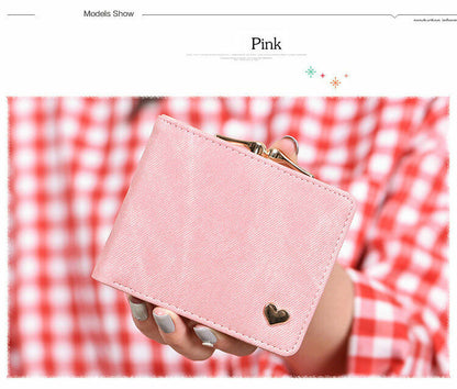 Women's Wallet Coin Purse Handbags Female Wallets Mini Lady Card Clamps Leather