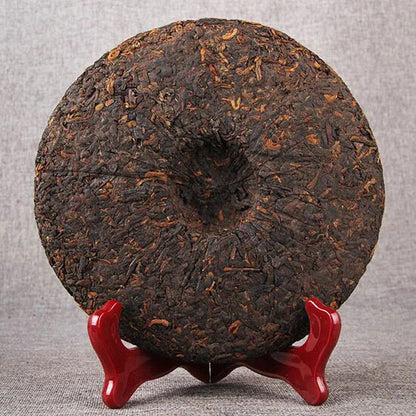 Yunnan Jinmai Pu Erh Tea Cake Aged Ripe Fermented Puer Tea Qi Zi Bing Cha 357g