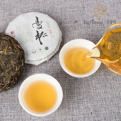 100g Raw Pu'er Yunnan Mansong Yibang Spring Mini Compressed Tea Cake