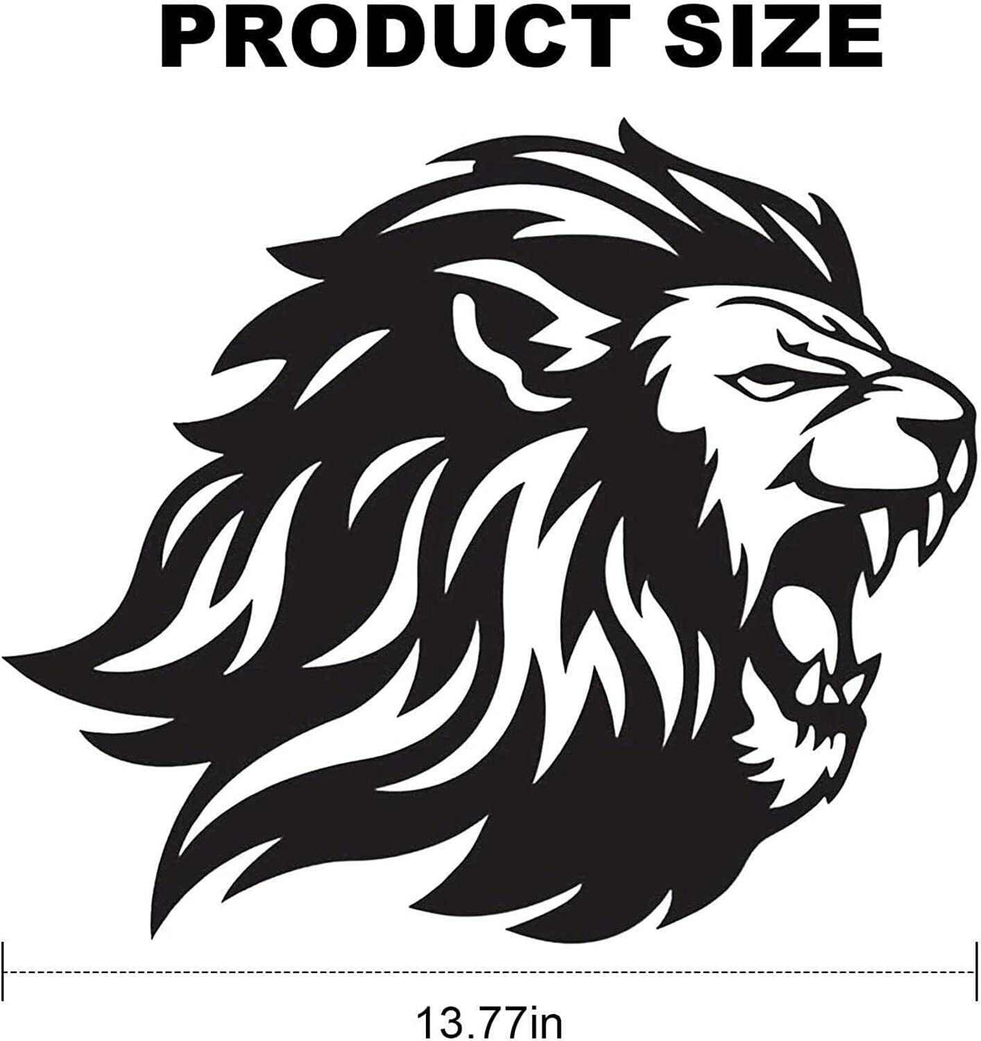 Lion King Metal Silhouette, Metal Wall Art Sculpture, Lion Wall Logo