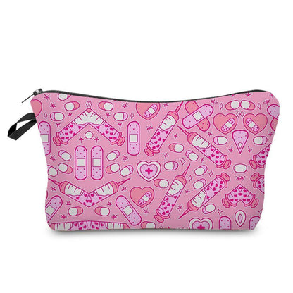 Cosmetic Bags Printed Makeup Bag Small Toiletry Bag Storage Purses 2*22*13.5 CM