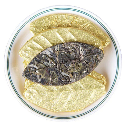 500g LaoBanZhang ancient puerh trees tea Gold leaf Raw pu-erh Uncooked puerh tea