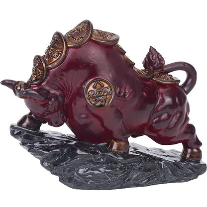 11.8cm Creative Tradition Resin Cow Color Changing Tea Pet Tea Set Tea Ornament