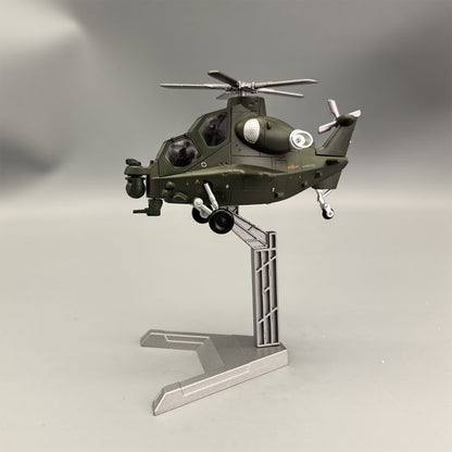 Q Version Cartoon Alloy China WZ 10 Helicopter Model Aircraft Model Aircraft