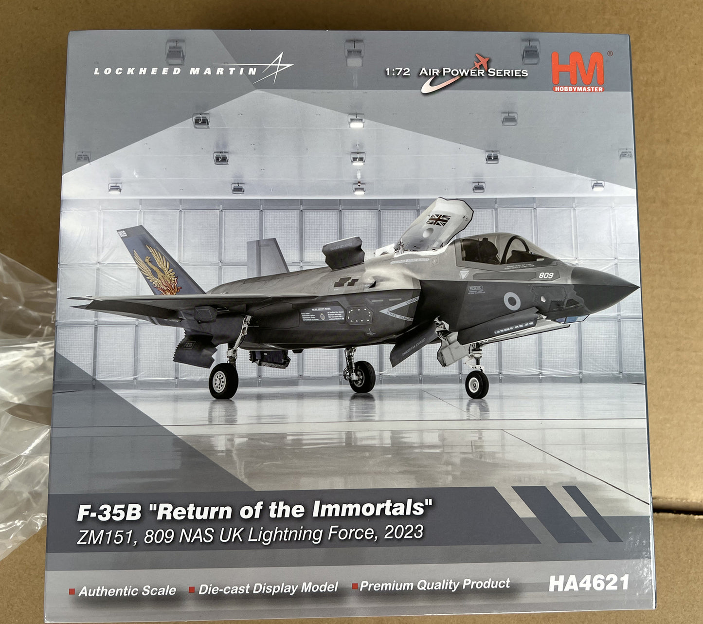 1:72 HM Lockheed F-35B Lightning II RAF Marham, England Fighter Diecast Model