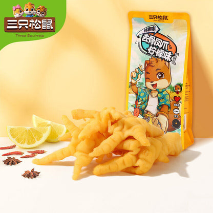 Three Squirrels Boneless Phoenix Claw Lemon Flavored 110g Snacks and Snacks