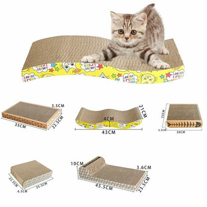 Corrugated Cat Scratch Toy Board Pad Grinding Nail Interactive Protect Furniture
