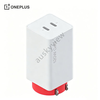 Original OnePlus SUPERVOOC 120W Dual Ports GaN Power Adapter Kit – 100W PD