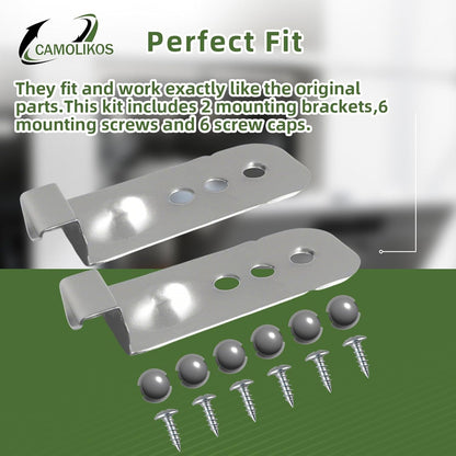 2Pc DD98-01051C Dishwasher Installation Bracket Kit Compatible with Samsung