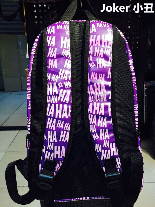 The Joker Backpack Bioworld Schoolbag Exclusives Shoulder Bag DC Comics Purple