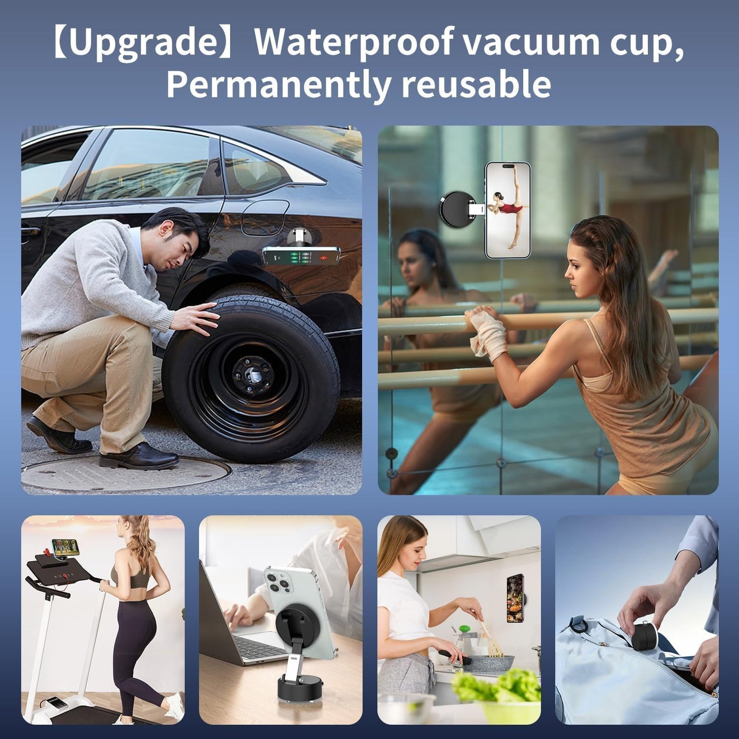 Magnetic Phone Holder for Car Mount,Vacuum Magnetic Suction Car Accessories for
