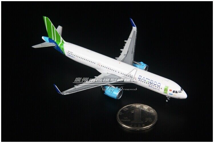 1:400 JC Wings BAMBOO AIRWAYS AIRBUS A321neo Passenger Airplane Diecast Model
