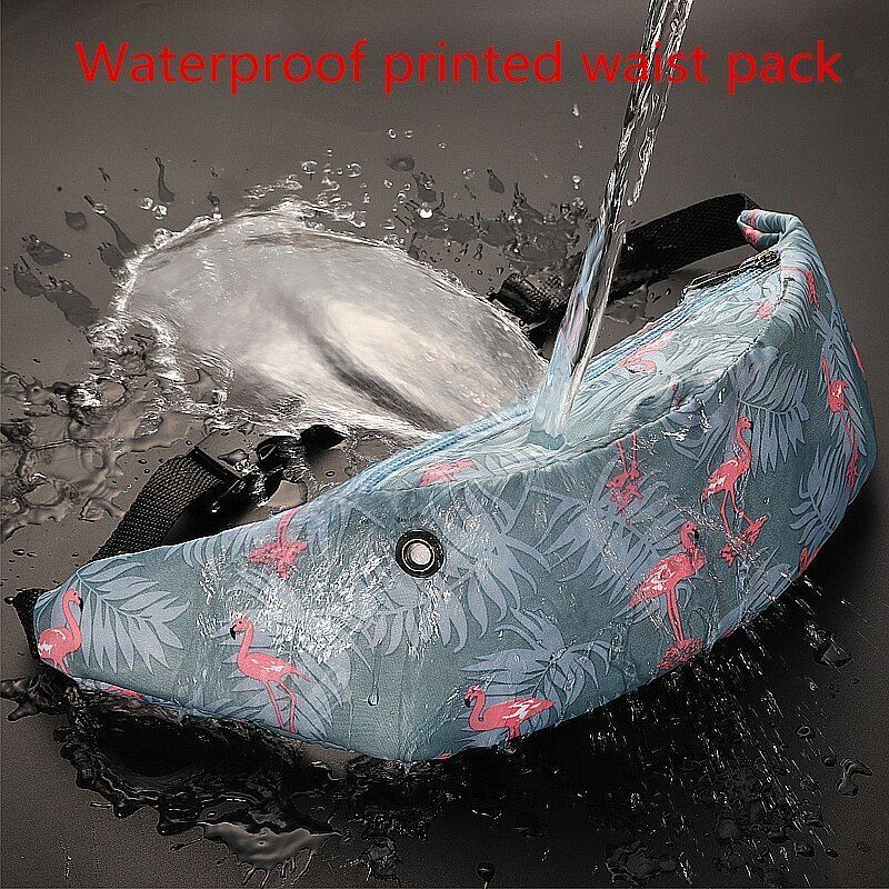 Women Waist Bag Waterproof Canvas Belt Bag Fanny Pack Sling Bags Phone Pouch 1PC
