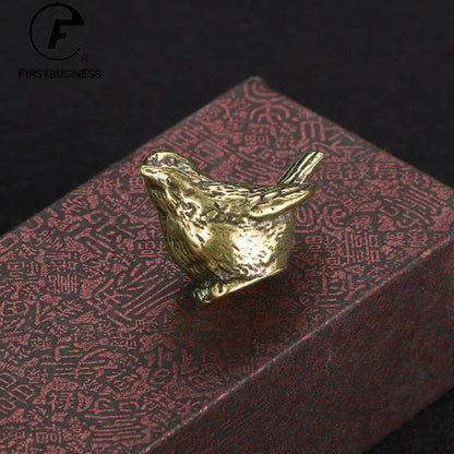 Bronze Statue Tea Pet Table Home Decoration Retro Craft Handmade Gift Collection
