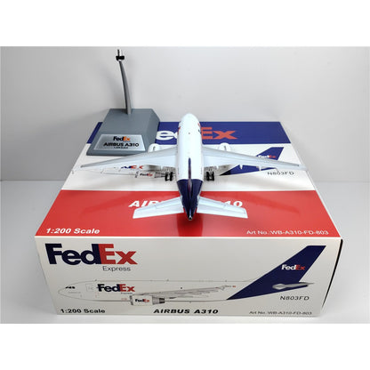 1:200 InFlight FedEx Airbus A310 N803FD Passenger Airplane Diecast Plane Model