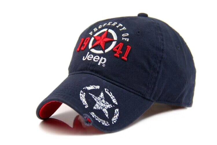 1941 Jeep Hat Nautica Champion NS83 Sport Baseball Cap White Blue Adjustable