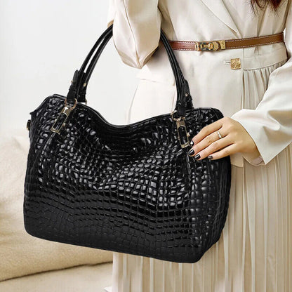 Crocodile Pattern Leather Women's Handbags Lady Tote Bag Shoulder Bags