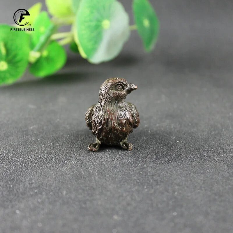 Statue Bronze Tea Pet Table Home Decoration Retro Craft Handmade Collection