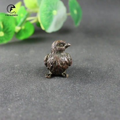 Statue Bronze Tea Pet Table Home Decoration Retro Craft Handmade Collection