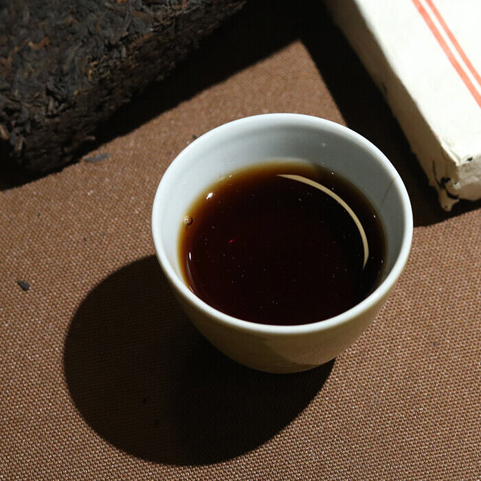 90'S CNNP Aged Pu'er Brick Tea Famous Chinese Brand 7581 Pu-erh Ripe Puer 250g