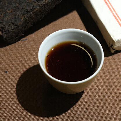 90'S CNNP Aged Pu'er Brick Tea Famous Chinese Brand 7581 Pu-erh Ripe Puer 250g