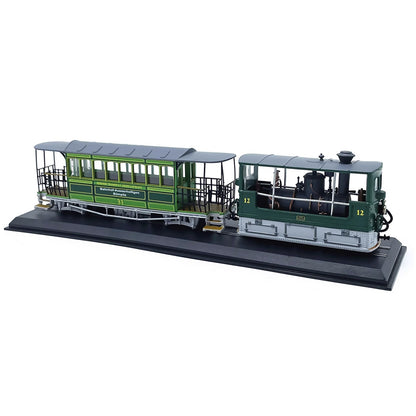 1:87 1894 Swiss G3-3 Rail Tram Vintage Steam Locomotive Plastic Car Model