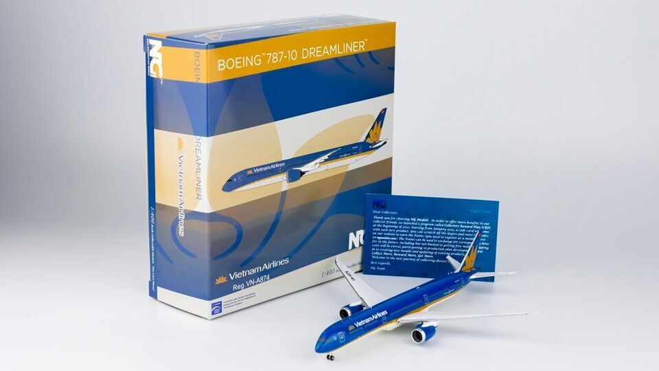 1:400 NG Model VIETNAM AIRLINES BOEING 787-10 Passenger Airplane Diecast Model