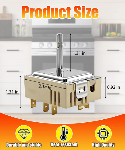 Dual Surface Infinite Switch Compatible with Samsung/Range Oven Control Switch (