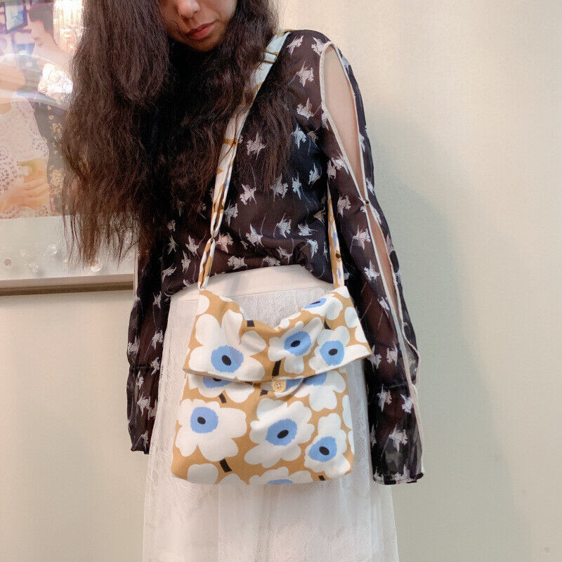 Fashion Colorful Elegant Canvas Unikko Poppy Tote Bag,Shopping Bag For Her