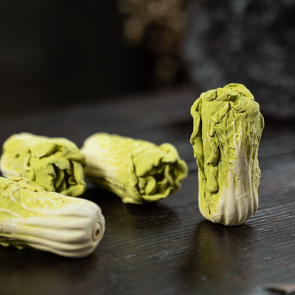 Purple Clay Chinese Cabbage Tea Pet Ornament from Yixing
