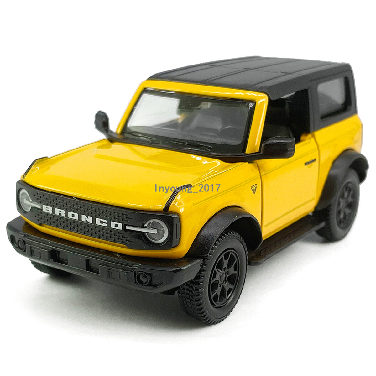 1/36 Ford Bronco Model Car Diecast Toy Cars Boys Toys for Kids Gifts Yellow