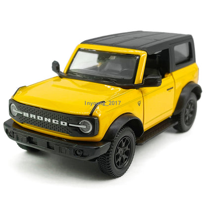 1/36 Ford Bronco Model Car Diecast Toy Cars Boys Toys for Kids Gifts Yellow