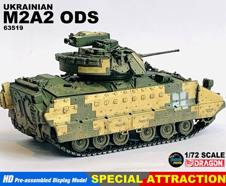 1/72 Scale 63519 Ukraine M2A2 ODS Bradley Infantry Fighting Tank Finished Model