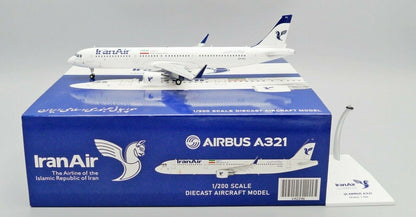1:200 JC Wings Iran Air AIRBUS A321 Passenger Airplane Diecast Aircraft Model