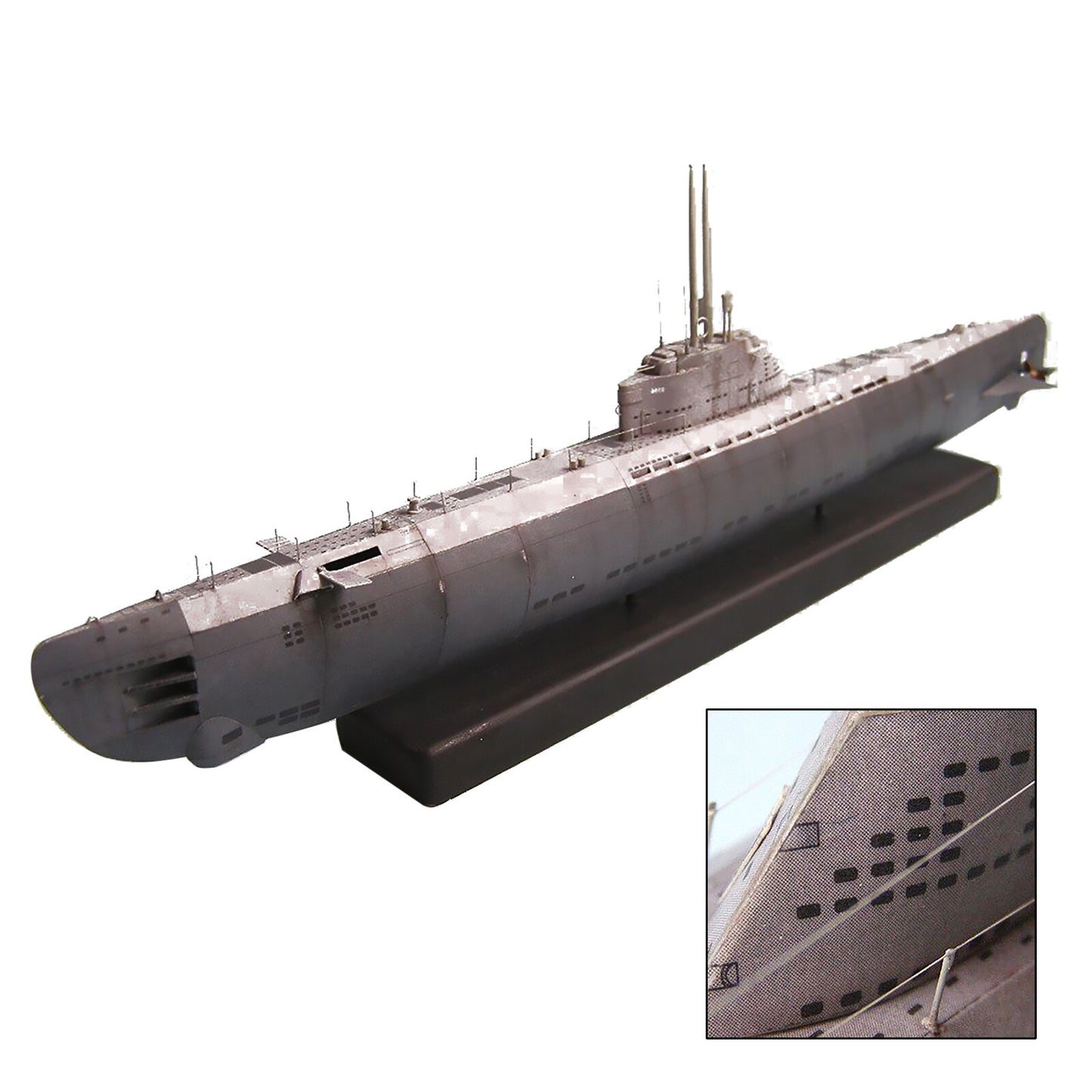 1:200 U-2536 U-boot Type XXI Submarine Paper Military Model Set DIY Kits