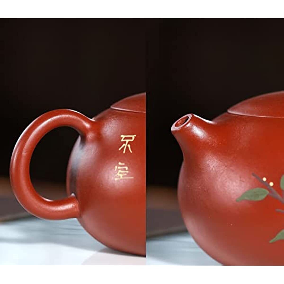 Teapot 6.8oz Chinese Yixing Clay Xishi Pots Handmade Colour Gongfu Tea fine Gift